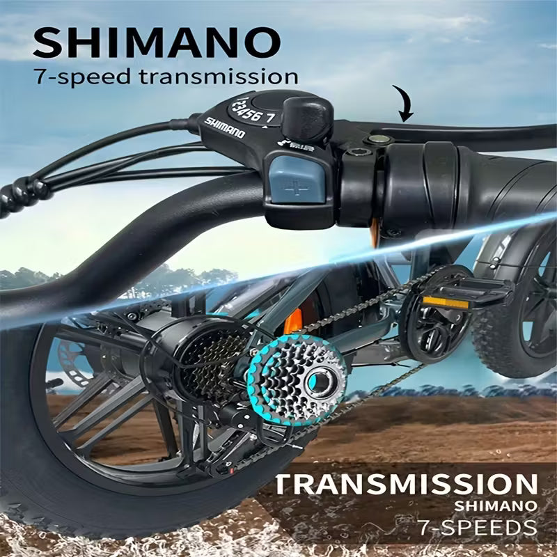 Deepower Ebike | 20" Tires | Single and Dual Battery | Powerful & Heavy Duty