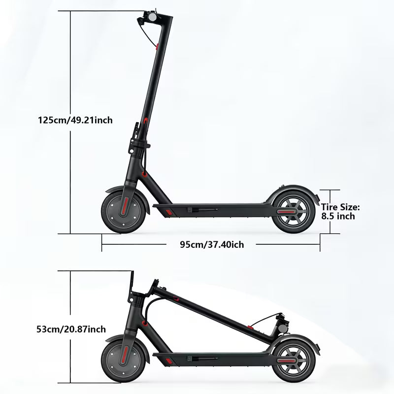 Urban Glide Essential – 350W Smart Electric Scooter | 19 MPH & 20-Mile Range | App-Connected Commuter