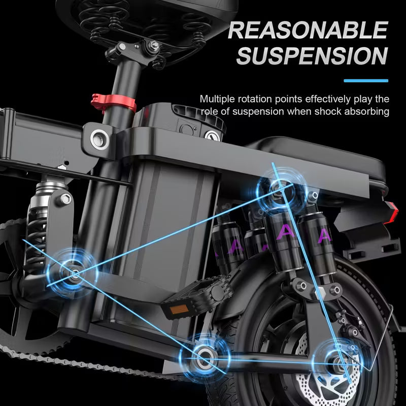 14" Folding CS5 - 20-26 MPH - 10-15 Miles Range