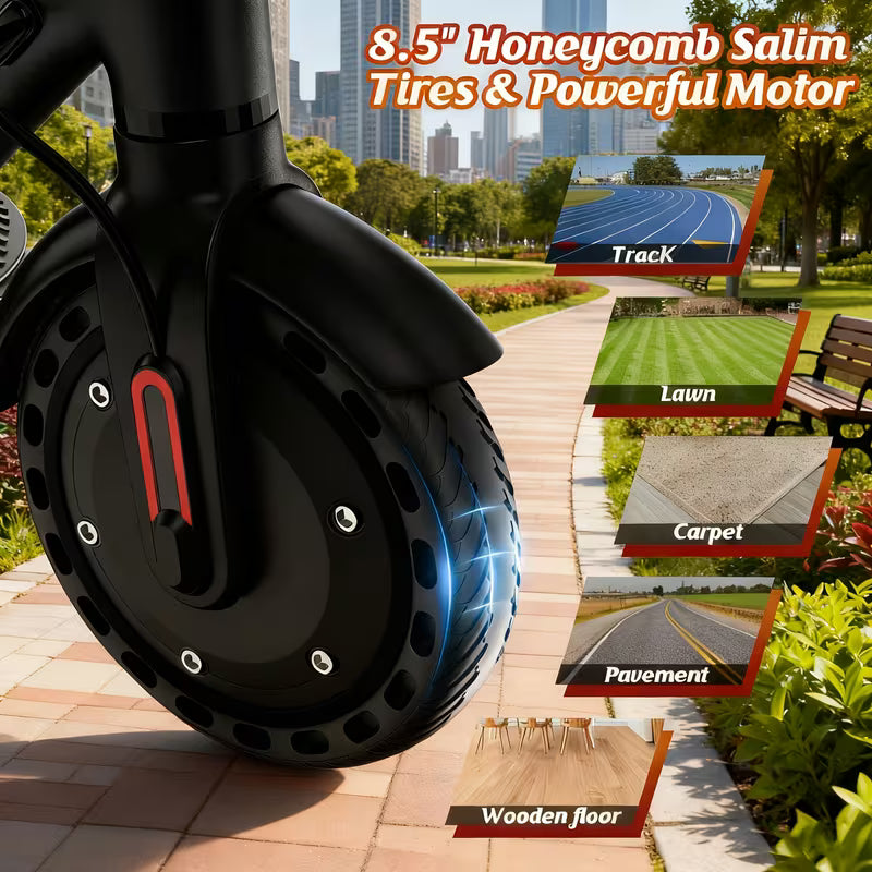 Urban Glide Essential – 350W Smart Electric Scooter | 19 MPH & 20-Mile Range | App-Connected Commuter