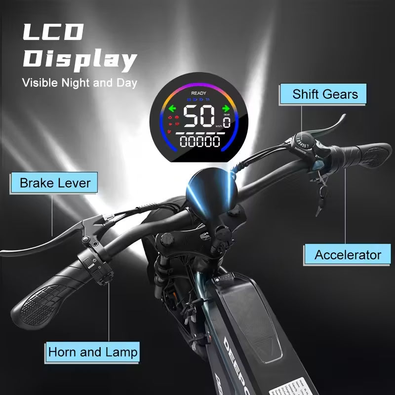 Deepower Ebike | 20" Tires | Single and Dual Battery | Powerful & Heavy Duty