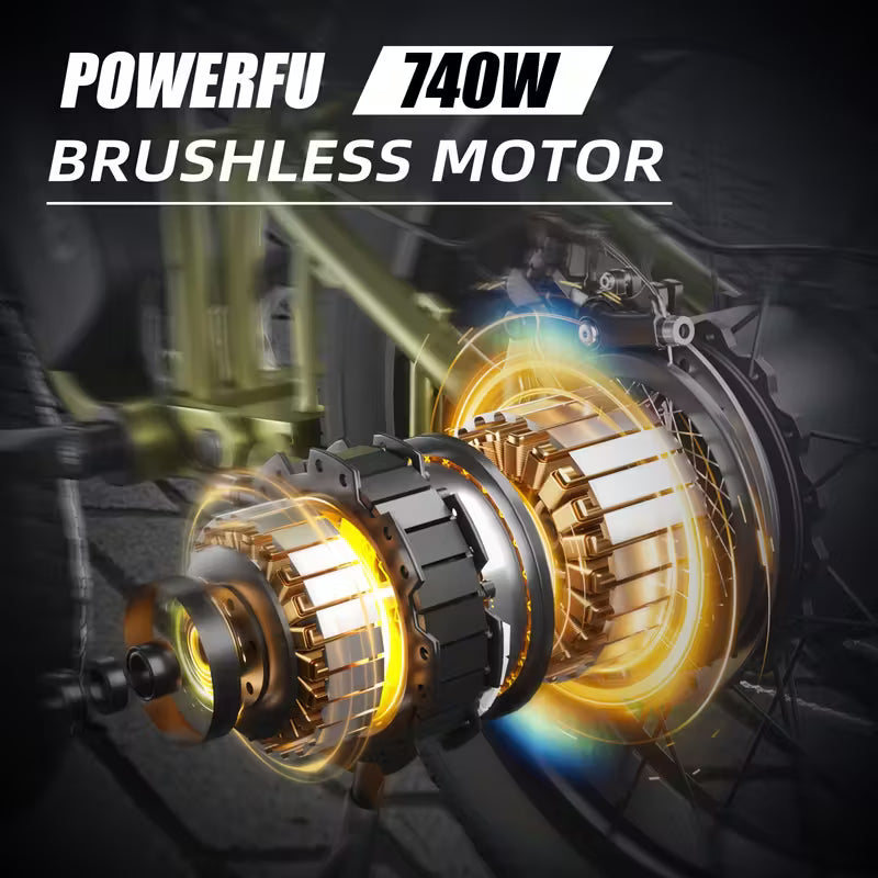 BIGNIU Ebike | 20" Tires | Stylish Mountain Bike