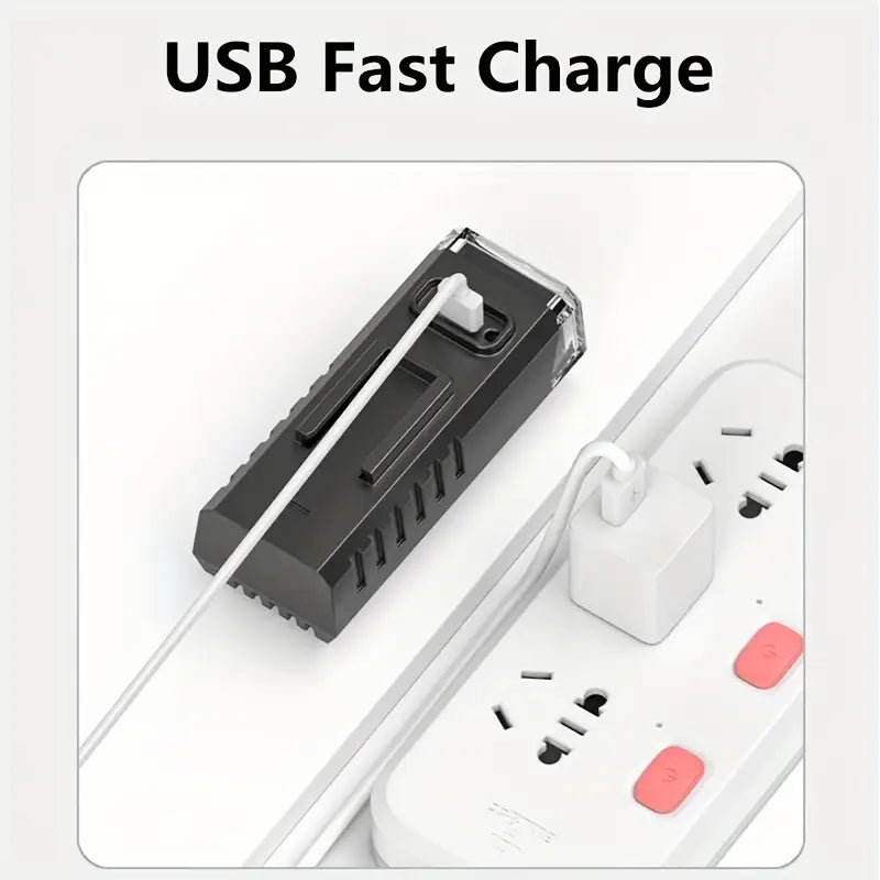 Smiling Shark USB Rechargeable Bike Light