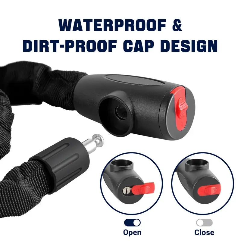 CURUK 4FT Heavy-Duty Anti-Theft Bike Chain Lock