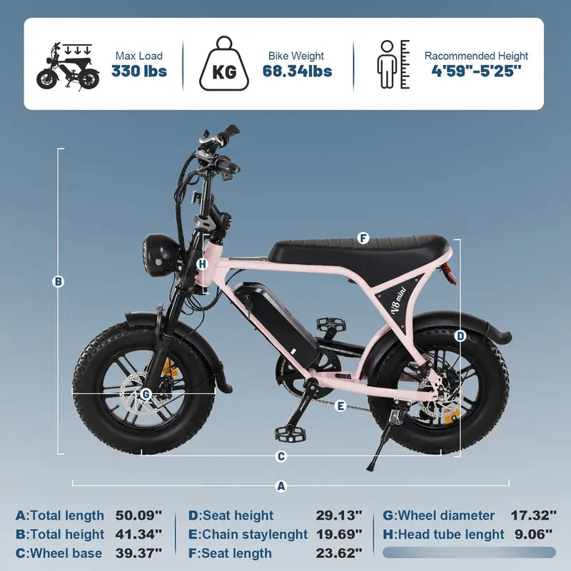 Ouxi V8 Mini | 16" Tires | Compact and Stylish