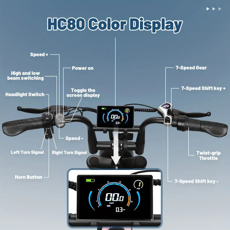 Ouxi V8 Mini | 16" Tires | Compact and Stylish