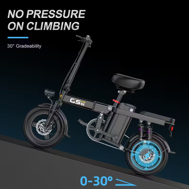 14" Folding CS5 - 20-26 MPH - 10-15 Miles Range