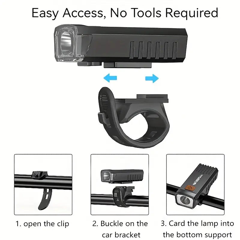 Smiling Shark USB Rechargeable Bike Light