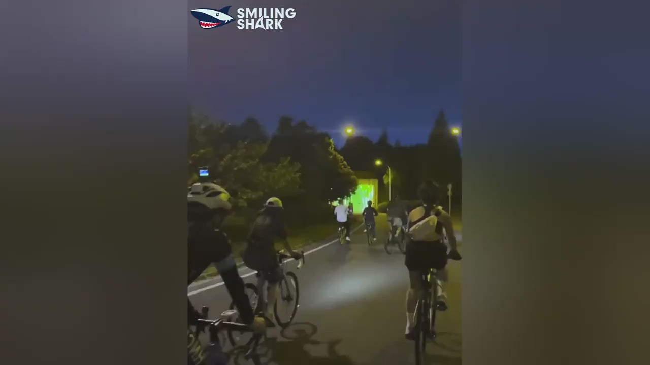 Smiling Shark USB Rechargeable Bike Light